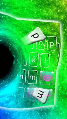 Black Hole Keyboard Theme android App screenshot 1